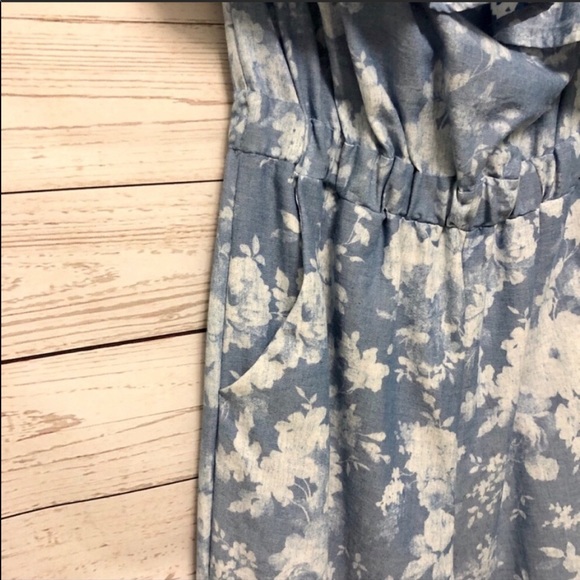 Sadie & Sage Blue Floral Jumpsuit - Picture 5 of 6
